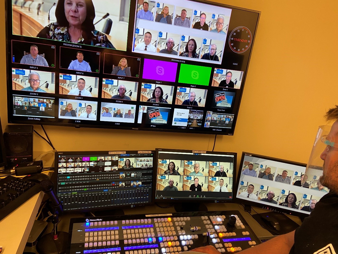 virtual remote broadcasting